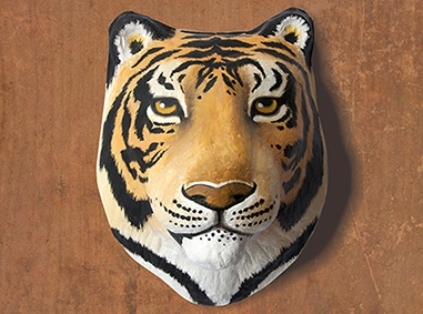 Tigre|papier mâché|fait main