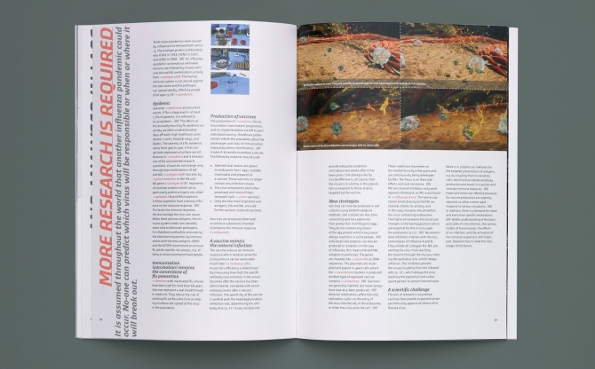 Juste un Virus|Brochure accompagnant un film 3D. Cours de biologie de l'enseignement secondaire supérieur.